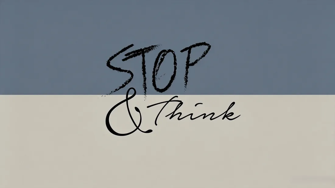 3kStop&Think文字壁纸|简约拼色背景图片 - 手写艺术字设计「哲风壁纸」 3kStop&Think文字壁纸|简约拼色背景图片 - 手写艺术字设计「哲风壁纸」