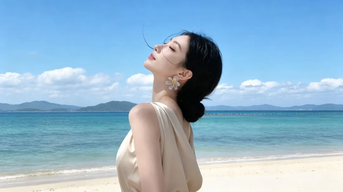 3k海边美女壁纸|海滩蓝天背景图片 - 露背长裙氛围感「哲风壁纸」 3k海边美女壁纸|海滩蓝天背景图片 - 露背长裙氛围感「哲风壁纸」