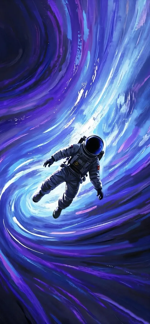 宇航员｜太空星际穿越背景图片 - 科幻风宇宙漫游场景「哲风壁纸」