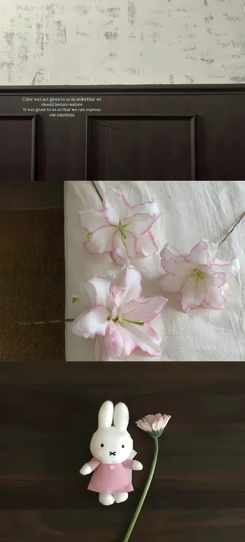 米菲兔手机壁纸｜鲜花玩偶背景图片 - 治愈桌面「哲风壁纸」