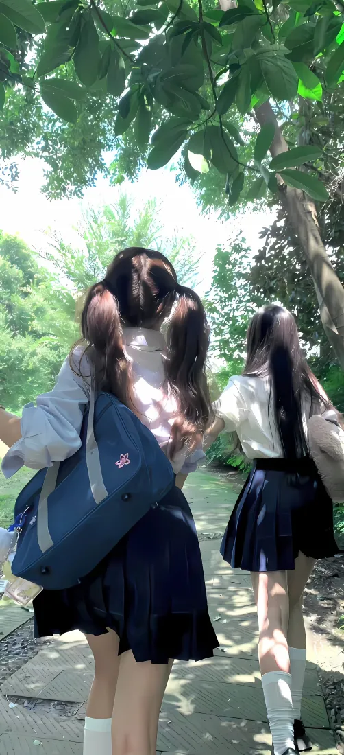 JK少女手机壁纸|林荫道奔跑背景图片 - 青春校园「哲风壁纸」 JK少女手机壁纸|林荫道奔跑背景图片 - 青春校园「哲风壁纸」