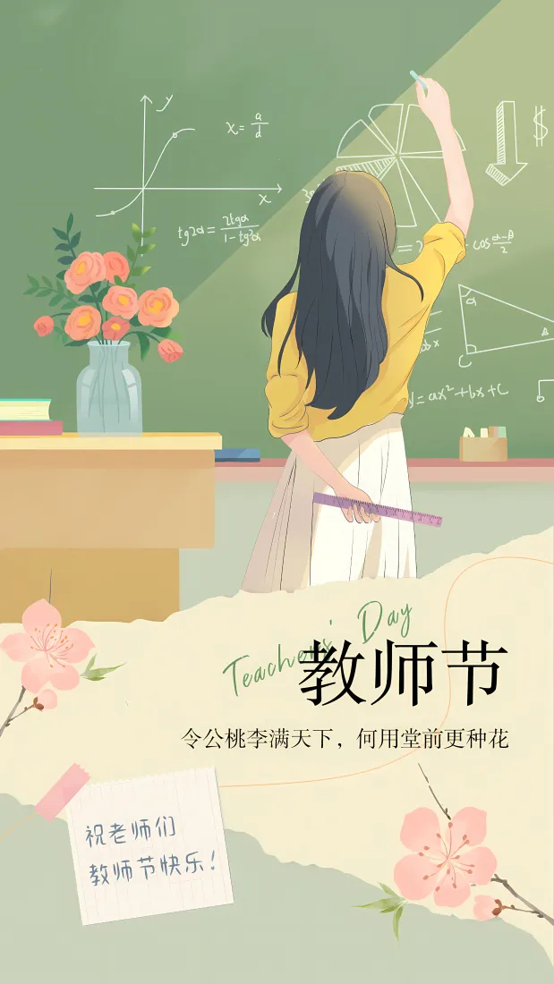 教师节卡通插画|教室上课背景图片 - 感恩教师节日主题「哲风壁纸」 教师节卡通插画|教室上课背景图片 - 感恩教师节日主题「哲风壁纸」