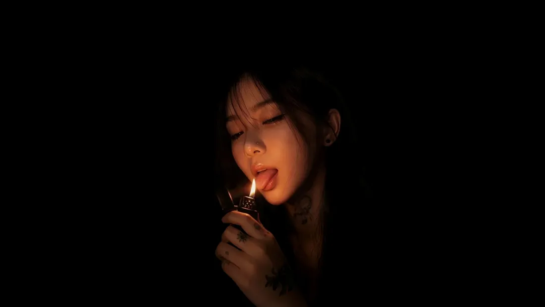4k暖光壁纸 - 火焰 - 性感 - 人像「哲风壁纸」