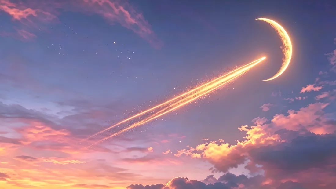 4k流星壁纸 - 黄昏 - 晚霞 - 天空「哲风壁纸」