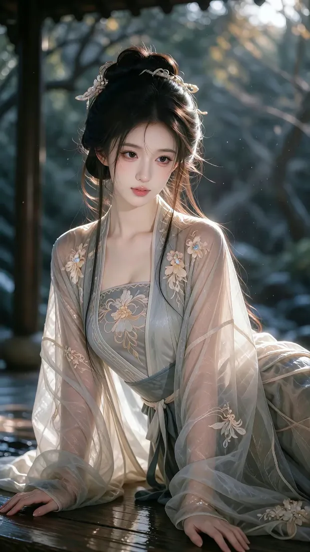 古风汉服美女手机壁纸|背景图片 - 清冷林间薄纱刺绣造型「哲风壁纸」 古风汉服美女手机壁纸|背景图片 - 清冷林间薄纱刺绣造型「哲风壁纸」
