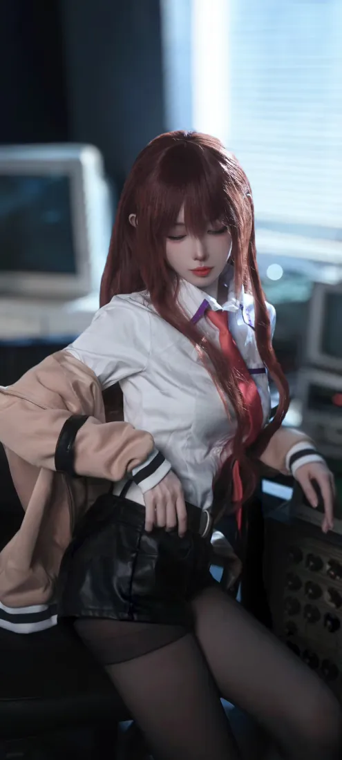 牧濑红莉栖cos手机壁纸|命运石之门助手 - 黑丝制服实验室美女「哲风壁纸」 牧濑红莉栖cos手机壁纸|命运石之门助手 - 黑丝制服实验室美女「哲风壁纸」