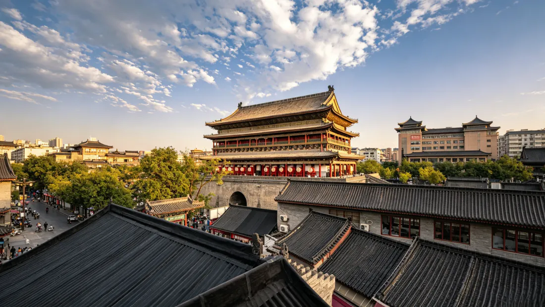3k西安鼓楼壁纸|古城黄昏背景图片 - 古建筑红灯笼青瓦「哲风壁纸」 3k西安鼓楼壁纸|古城黄昏背景图片 - 古建筑红灯笼青瓦「哲风壁纸」