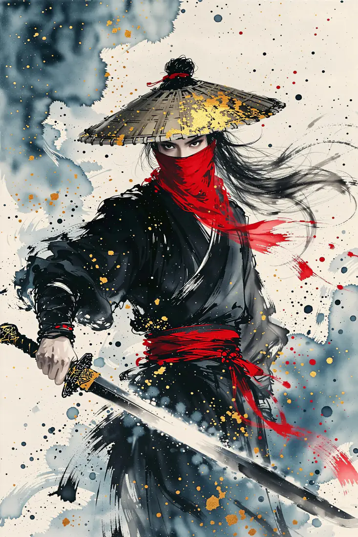 水墨剑客手机壁纸|古风武侠背景图片 - 红衣蒙面侠客「哲风壁纸」 水墨剑客手机壁纸|古风武侠背景图片 - 红衣蒙面侠客「哲风壁纸」