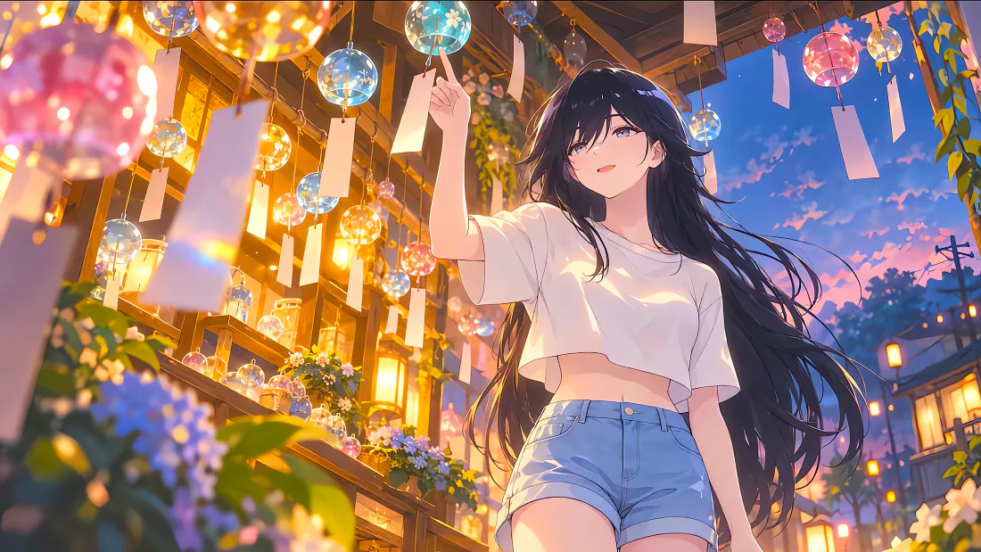 4k李诗雅壁纸|风铃街景背景图片 - 夏日黄昏动漫少女「哲风壁纸」 4k李诗雅壁纸|风铃街景背景图片 - 夏日黄昏动漫少女「哲风壁纸」