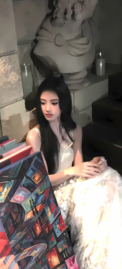 鞠婧祎手机壁纸|白色羽毛造型背景图片 - 黑长直室内随拍「哲风壁纸」 鞠婧祎手机壁纸|白色羽毛造型背景图片 - 黑长直室内随拍「哲风壁纸」