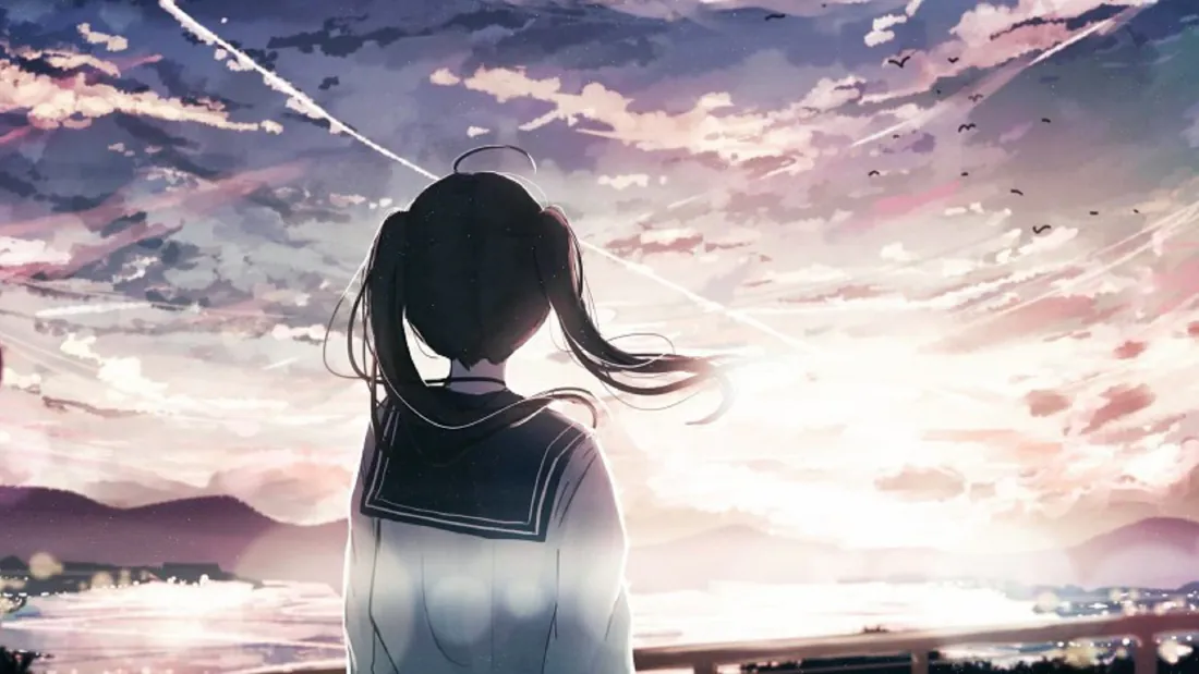 2k双马尾女孩壁纸|黄昏晚霞背景图片 - 水手服少女背影「哲风壁纸」 2k双马尾女孩壁纸|黄昏晚霞背景图片 - 水手服少女背影「哲风壁纸」