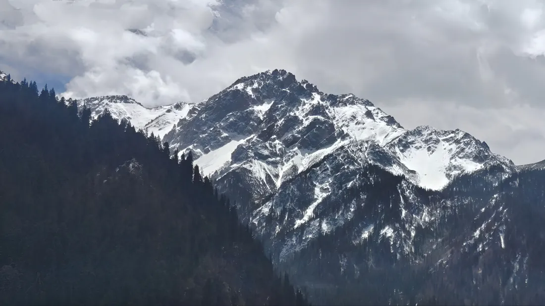 3k雪山高山壁纸|阴云森林背景图片 - 冷峻自然山景「哲风壁纸」 3k雪山高山壁纸|阴云森林背景图片 - 冷峻自然山景「哲风壁纸」