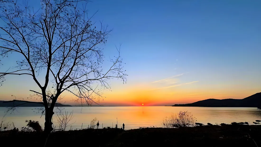 3k湖畔落日壁纸|背景图片 - 枯树远山黄昏自然风景「哲风壁纸」 3k湖畔落日壁纸|背景图片 - 枯树远山黄昏自然风景「哲风壁纸」