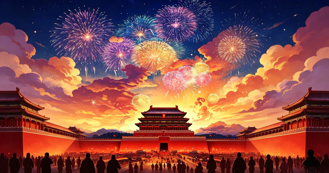 3k故宫天安门烟花夜景壁纸|红墙古建筑背景图片 - 国庆节日插画「哲风壁纸」 3k故宫天安门烟花夜景壁纸|红墙古建筑背景图片 - 国庆节日插画「哲风壁纸」