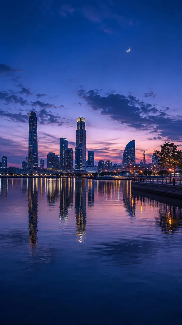 深圳后海CBD手机壁纸|黄昏背景图片 - 湖面倒影摩天楼晚霞「哲风壁纸」 深圳后海CBD手机壁纸|黄昏背景图片 - 湖面倒影摩天楼晚霞「哲风壁纸」