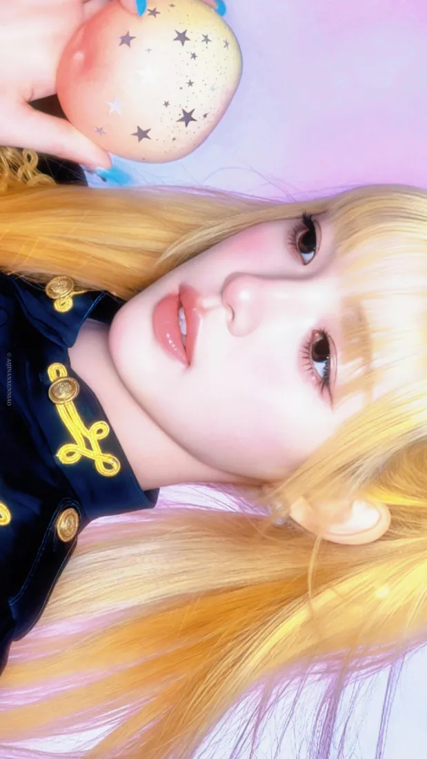 手机壁纸|柳河岚YUHA金发甜酷水手服近景自拍 - 粉紫背景星纹装饰「哲风壁纸」 手机壁纸|柳河岚YUHA金发甜酷水手服近景自拍 - 粉紫背景星纹装饰「哲风壁纸」