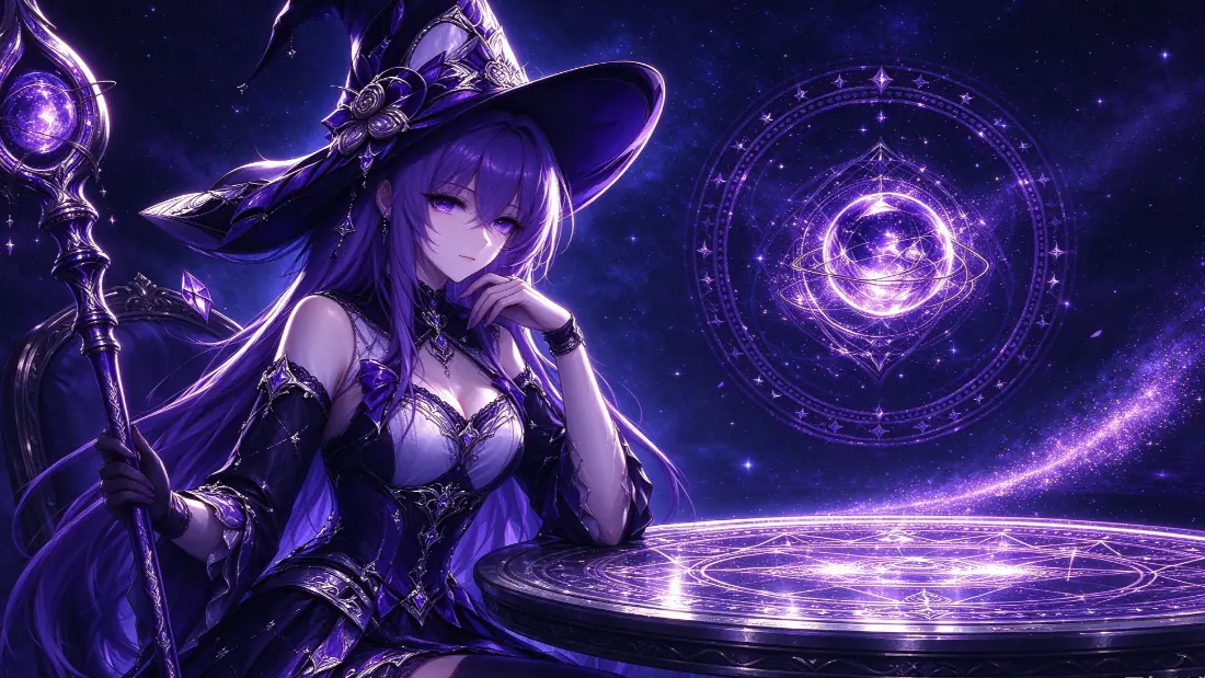 2k壁纸|星穹铁道大黑塔紫女巫魔法阵背景图片「哲风壁纸」 2k壁纸|星穹铁道大黑塔紫女巫魔法阵背景图片「哲风壁纸」