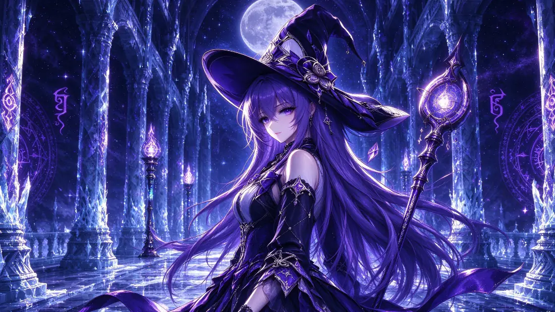 2k壁纸|星穹铁道大黑塔紫发魔女月夜背景图片 - 星穹铁道紫发魔女月夜魔法场景「哲风壁纸」 2k壁纸|星穹铁道大黑塔紫发魔女月夜背景图片 - 星穹铁道紫发魔女月夜魔法场景「哲风壁纸」