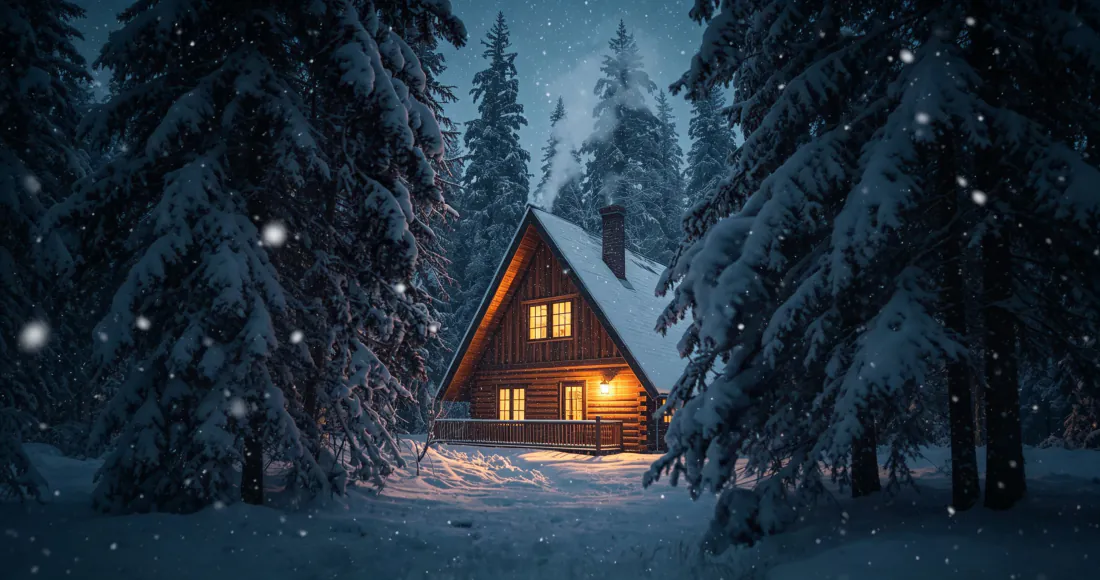 3k壁纸|雪夜森林木屋背景图片 - 冬日暖光松树林雪景「哲风壁纸」 3k壁纸|雪夜森林木屋背景图片 - 冬日暖光松树林雪景「哲风壁纸」