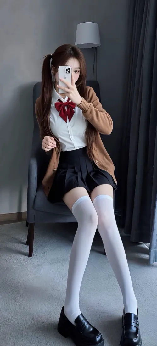 手机壁纸|JK制服甜妹双马尾白丝对镜自拍背景图片「哲风壁纸」 手机壁纸|JK制服甜妹双马尾白丝对镜自拍背景图片「哲风壁纸」