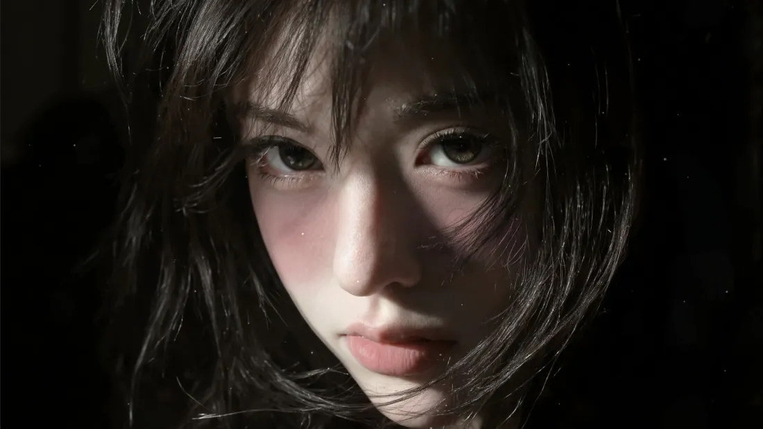 3k壁纸|暗黑氛围感少女 半脸光影特写 - 人像写真「哲风壁纸」 3k壁纸|暗黑氛围感少女 半脸光影特写 - 人像写真「哲风壁纸」