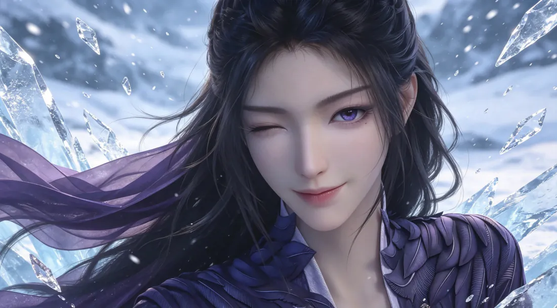 3k壁纸|紫灵 凡人修仙传 - 紫衣仙侠冰雪场景眨眼美人「哲风壁纸」 3k壁纸|紫灵 凡人修仙传 - 紫衣仙侠冰雪场景眨眼美人「哲风壁纸」