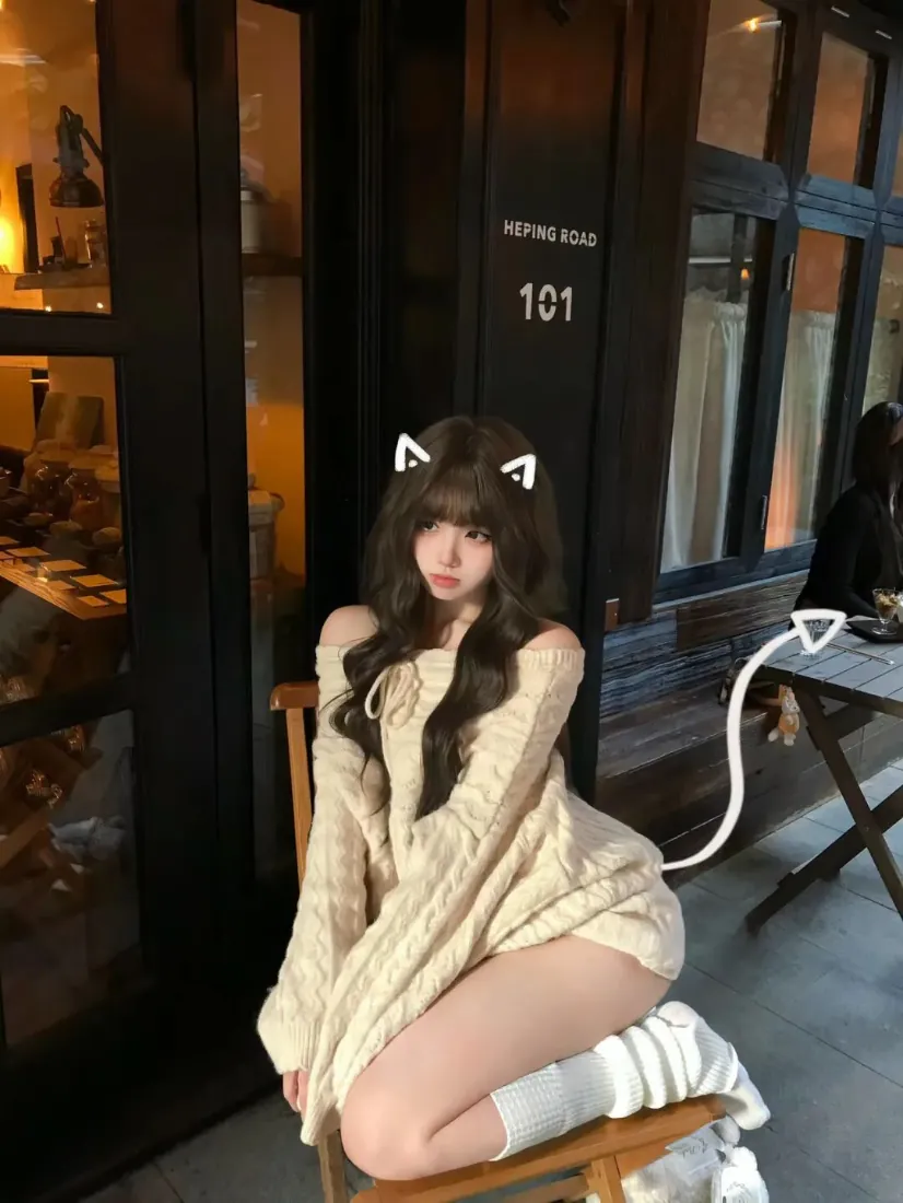 手机壁纸|背景图片 - 穿米色毛衣的长发猫耳美女「哲风壁纸」 手机壁纸|背景图片 - 穿米色毛衣的长发猫耳美女「哲风壁纸」