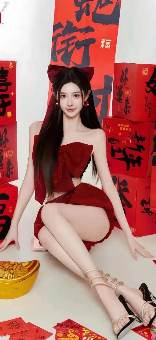 手机壁纸|红衣美女新年写真背景图片 - 蛇年新春喜庆场景「哲风壁纸」 手机壁纸|红衣美女新年写真背景图片 - 蛇年新春喜庆场景「哲风壁纸」