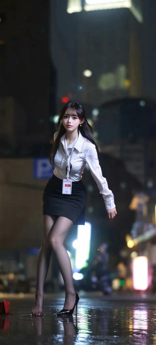 手机壁纸|夜晚街道OL美女背景图片 - 黑丝白衬衫高跟鞋「哲风壁纸」 手机壁纸|夜晚街道OL美女背景图片 - 黑丝白衬衫高跟鞋「哲风壁纸」