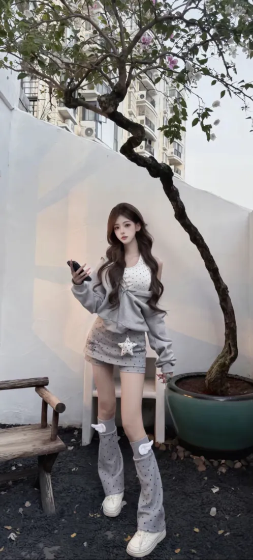 手机壁纸|背景图片 - 🔥灰色套装长腿美女庭院随拍「哲风壁纸」 手机壁纸|背景图片 - 🔥灰色套装长腿美女庭院随拍「哲风壁纸」