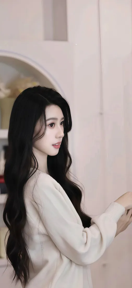 手机壁纸|纯欲白衣长发美女背景图片 - 室内氛围感写真「哲风壁纸」 手机壁纸|纯欲白衣长发美女背景图片 - 室内氛围感写真「哲风壁纸」