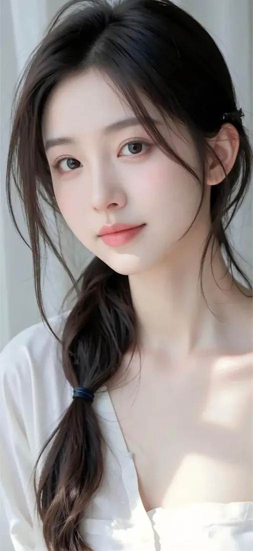 手机壁纸|纯欲白衣美女背景图片 - 低马尾温柔居家氛围感写真「哲风壁纸」 手机壁纸|纯欲白衣美女背景图片 - 低马尾温柔居家氛围感写真「哲风壁纸」