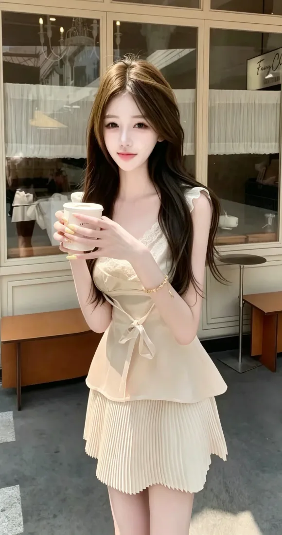 手机手机壁纸|咖啡店米色套装黑长直美女背景图片「哲风壁纸」 手机手机壁纸|咖啡店米色套装黑长直美女背景图片「哲风壁纸」