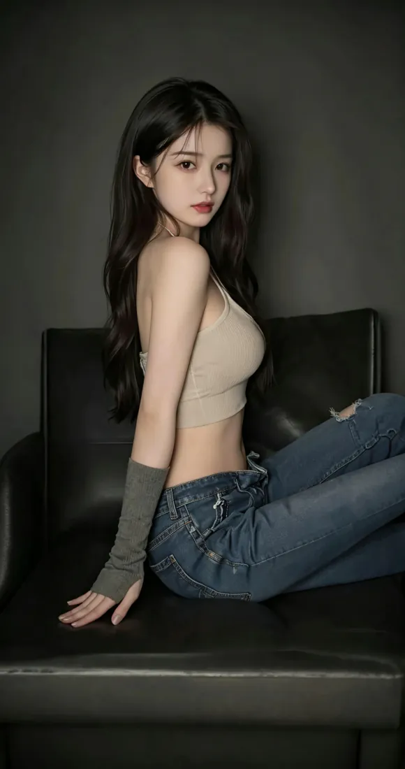 手机壁纸|黑长直露背吊带美女写真背景图片 - 暗调皮沙发坐姿「哲风壁纸」 手机壁纸|黑长直露背吊带美女写真背景图片 - 暗调皮沙发坐姿「哲风壁纸」