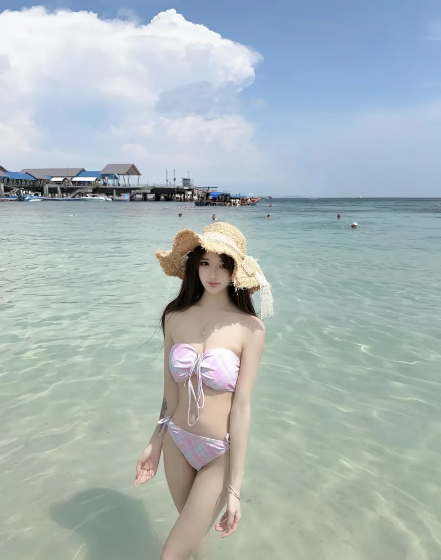 手机壁纸|比基尼美女海滩背景图片 - 浅海度假夏日风情「哲风壁纸」 手机壁纸|比基尼美女海滩背景图片 - 浅海度假夏日风情「哲风壁纸」