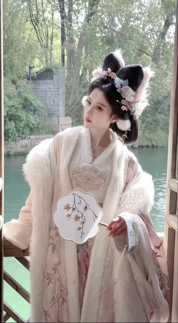 手机壁纸|狐耳汉服古风少女 园林湖畔温婉写真 - 高清背景图片「哲风壁纸」 手机壁纸|狐耳汉服古风少女 园林湖畔温婉写真 - 高清背景图片「哲风壁纸」