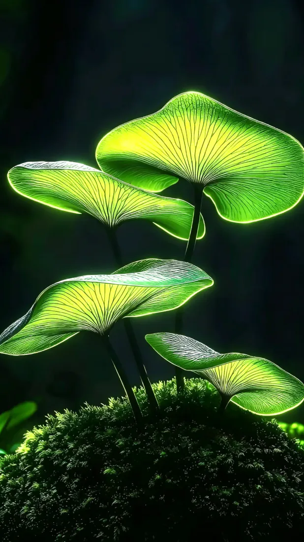 荧光叶脉水生绿植手机壁纸|暗调水下背景图片 - 清新护眼静谧自然「哲风壁纸」 荧光叶脉水生绿植手机壁纸|暗调水下背景图片 - 清新护眼静谧自然「哲风壁纸」