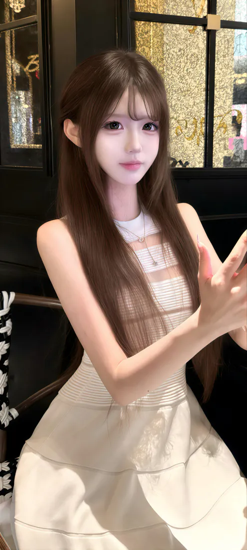 长发美女手机壁纸|米白无袖裙少女背景图片 - 甜美清新「哲风壁纸」 长发美女手机壁纸|米白无袖裙少女背景图片 - 甜美清新「哲风壁纸」