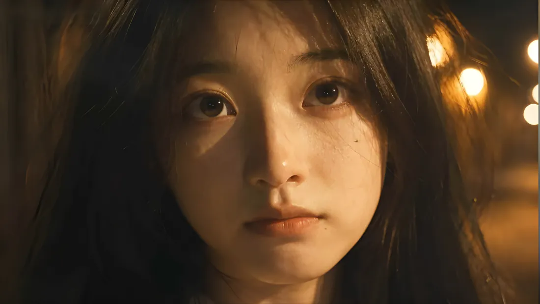4k美女壁纸｜暖光长发少女特写背景图片 - 复古胶片氛围「哲风壁纸」