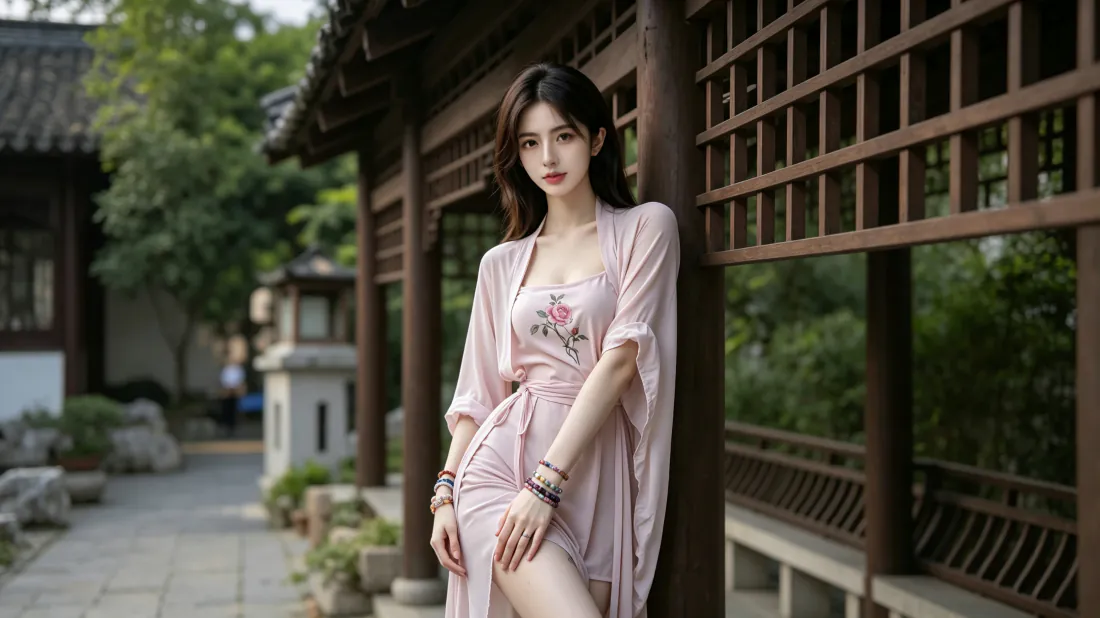 3k壁纸|粉裙古风园林廊下女子背景图片 - 温婉国风写真「哲风壁纸」 3k壁纸|粉裙古风园林廊下女子背景图片 - 温婉国风写真「哲风壁纸」