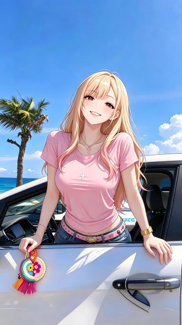 手机手机壁纸|海边汽车旁金发少女背景图片 - 清新夏日「哲风壁纸」 手机手机壁纸|海边汽车旁金发少女背景图片 - 清新夏日「哲风壁纸」
