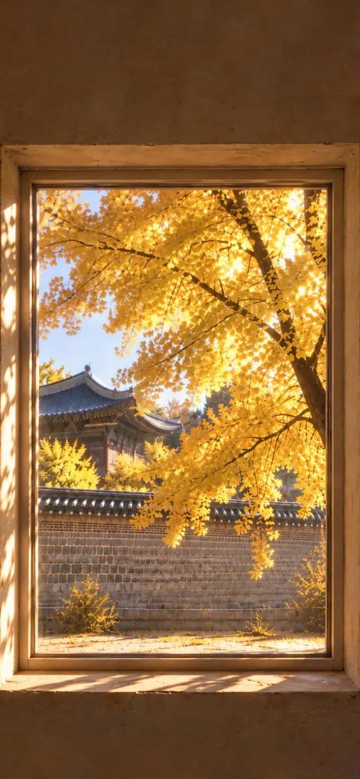 秋日银杏手机壁纸|窗棂外金黄古建背景图片 - 暖调治愈秋景「哲风壁纸」 秋日银杏手机壁纸|窗棂外金黄古建背景图片 - 暖调治愈秋景「哲风壁纸」