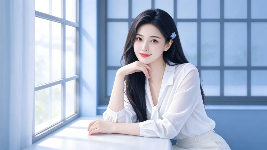 3k窗边白衬衫少女壁纸|窗边白衣长发女生背景图片 - 清新治愈「哲风壁纸」 3k窗边白衬衫少女壁纸|窗边白衣长发女生背景图片 - 清新治愈「哲风壁纸」