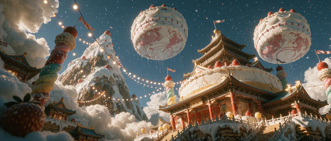 3k甜点国风壁纸|云端古建甜点奇境背景图片 - 梦幻治愈「哲风壁纸」 3k甜点国风壁纸|云端古建甜点奇境背景图片 - 梦幻治愈「哲风壁纸」