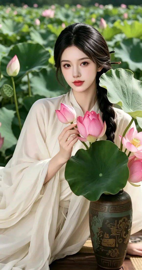 古风汉服少女手机壁纸|荷塘荷花旁背景图片 - 清新国风「哲风壁纸」 古风汉服少女手机壁纸|荷塘荷花旁背景图片 - 清新国风「哲风壁纸」