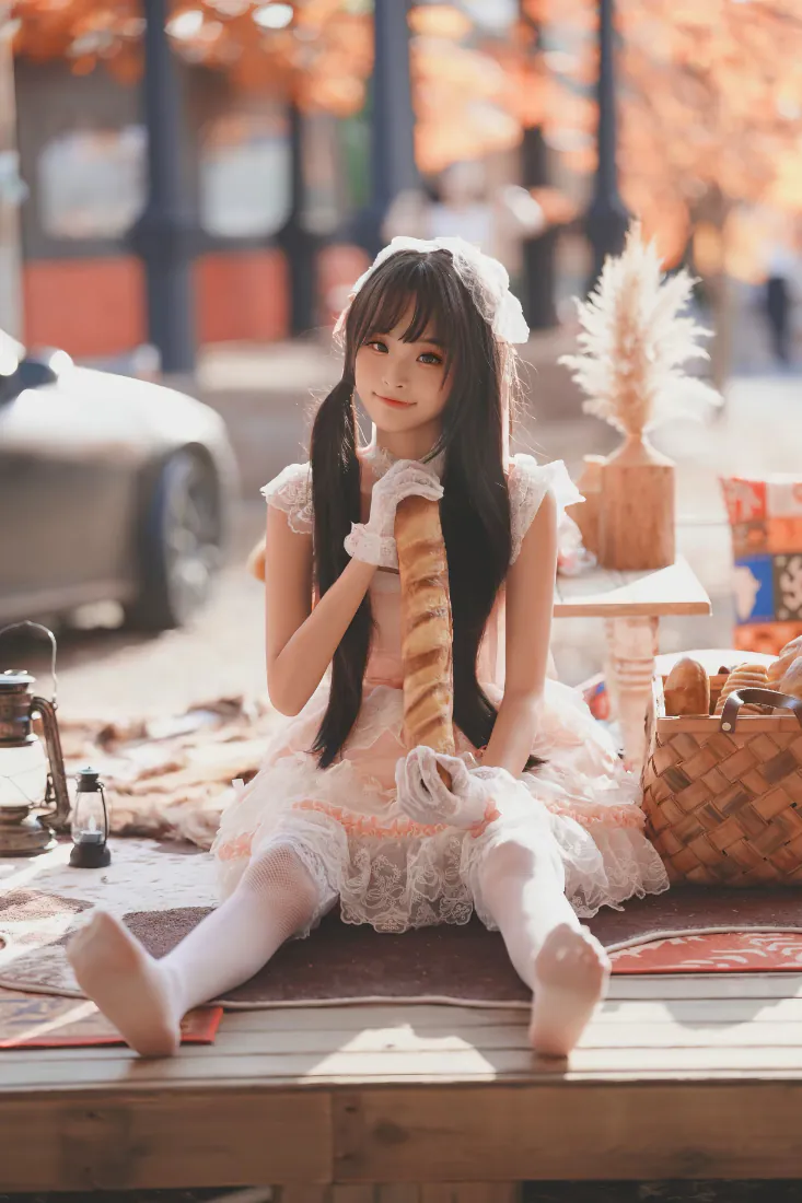洛丽塔少女手机壁纸｜秋日野餐户外背景图片 - 甜美治愈「哲风壁纸」