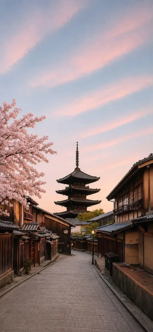 京都八坂塔手机壁纸|樱花古街黄昏背景图片 - 氛围感古都「哲风壁纸」 京都八坂塔手机壁纸|樱花古街黄昏背景图片 - 氛围感古都「哲风壁纸」