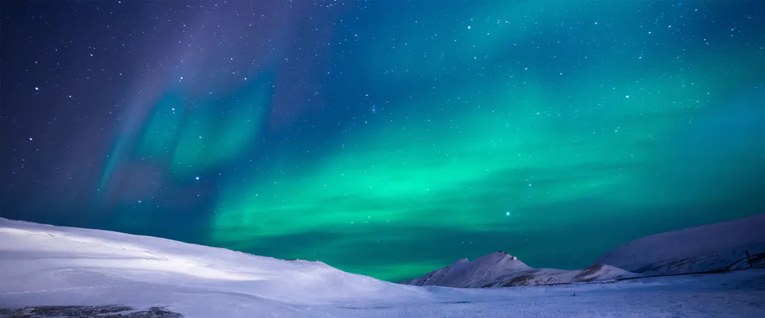 4k极光壁纸｜雪原夜空星点背景图片 - 梦幻极地风光「哲风壁纸」