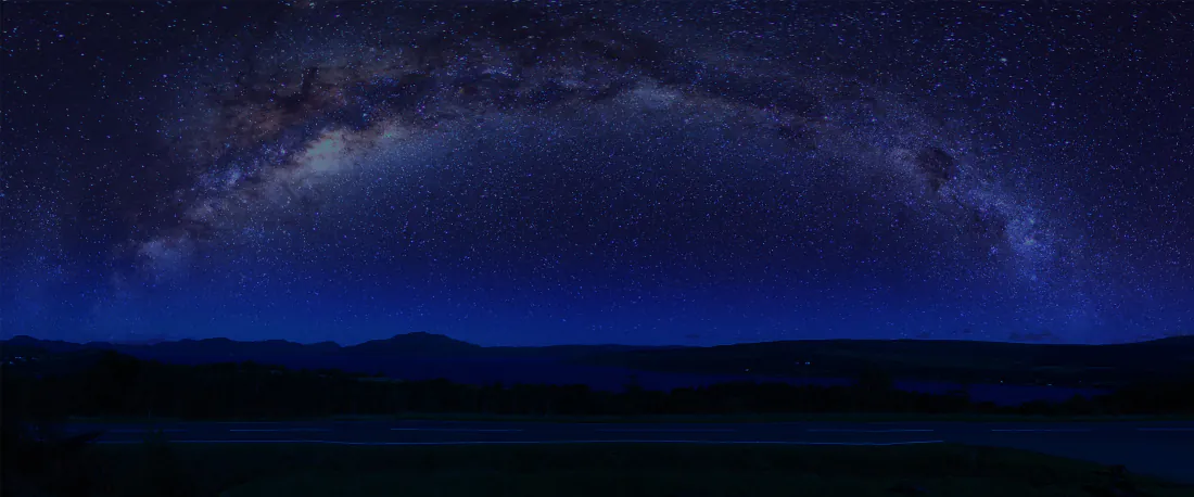 4k银河星空壁纸｜暗蓝夜空旷野背景图片 - 静谧夜景「哲风壁纸」