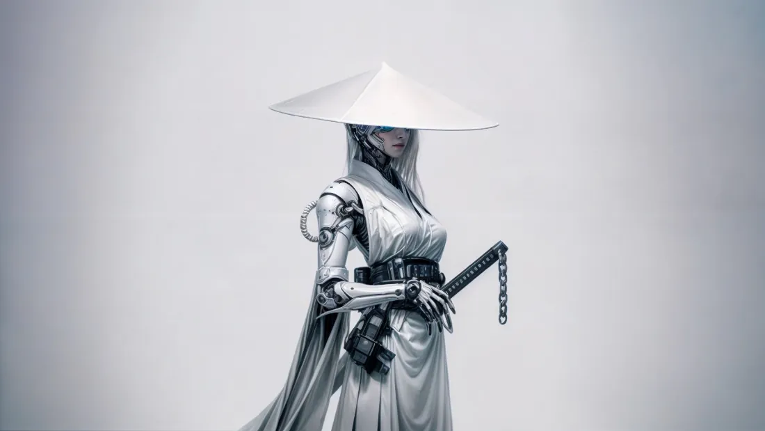 2k机械女武士壁纸|白衣斗笠剑客背景图片 - 赛博武侠「哲风壁纸」 2k机械女武士壁纸|白衣斗笠剑客背景图片 - 赛博武侠「哲风壁纸」